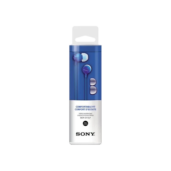 Oortelefoon Sony EX15LP basic blauw