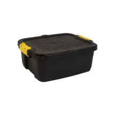 Opbergbox Bankers Box 24 liter met handgrepen robuust zwart Opbergbox Bankers Box 24 liter met handgrepen robuust zwart