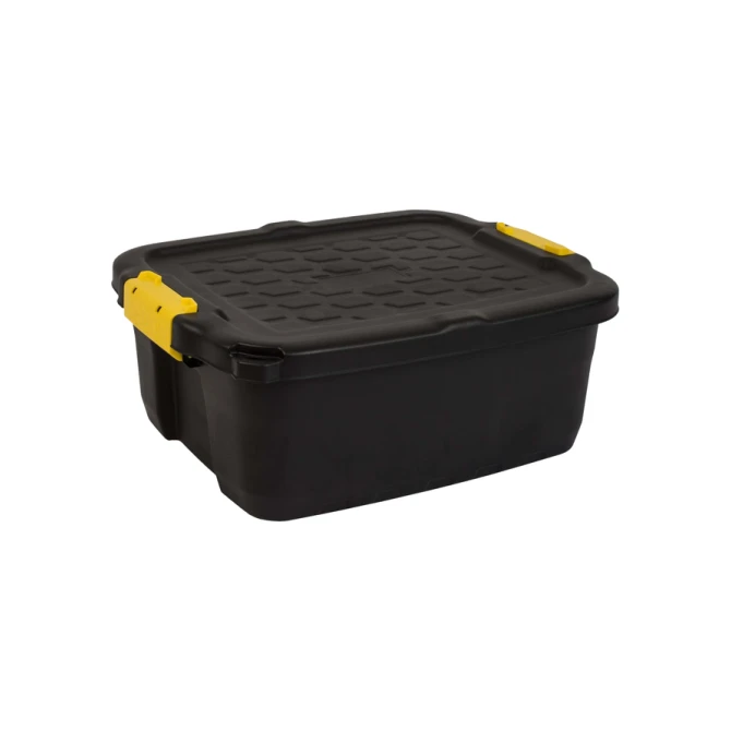 Opbergbox Bankers Box 24 liter met handgrepen robuust zwart