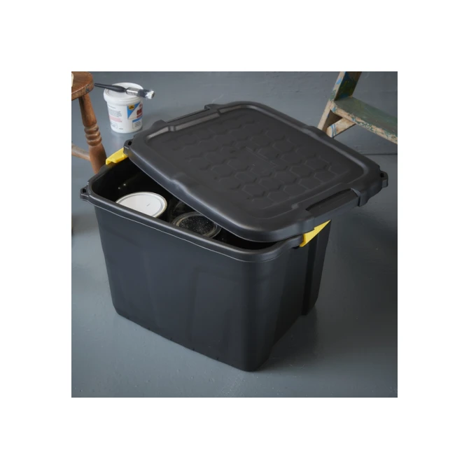 Opbergbox Bankers Box 42 liter met handgrepen robuust zwart