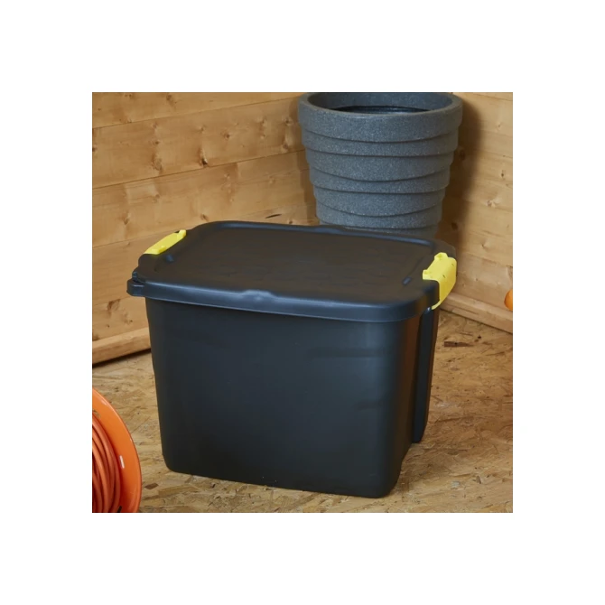 Opbergbox Bankers Box 42 liter met handgrepen robuust zwart