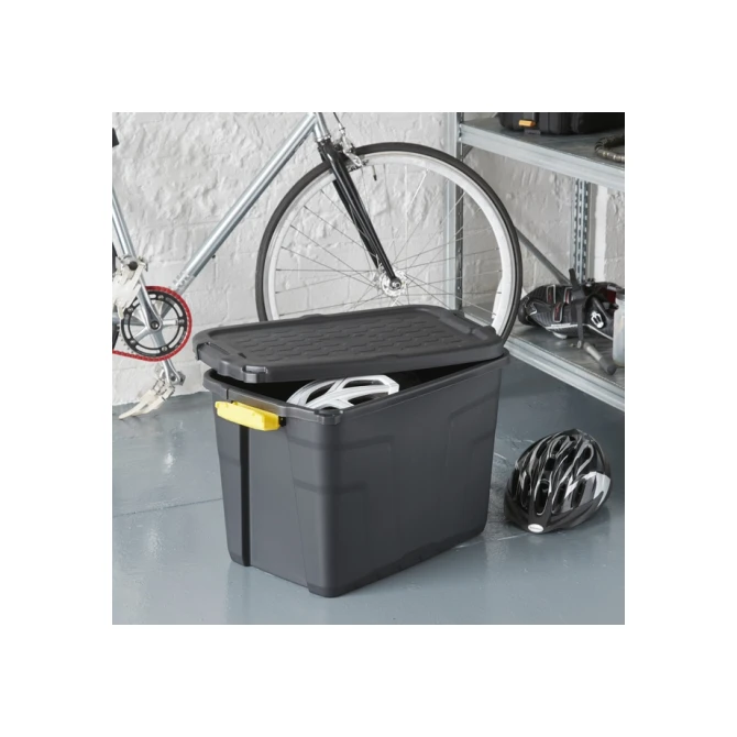 Opbergbox Bankers Box 60L met handgrepen robuust zwart