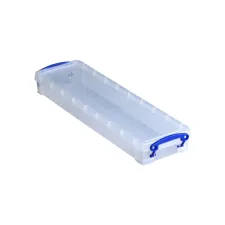 Opbergbox Really Useful 0.8 liter 355x100x40mm transparant wit