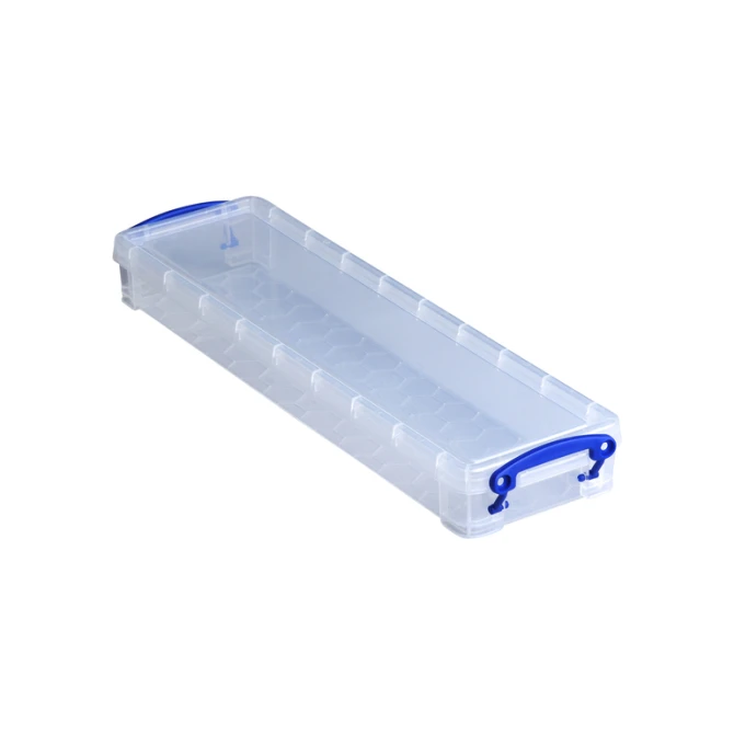 Opbergbox Really Useful 0.8 liter 355x100x40mm transparant wit