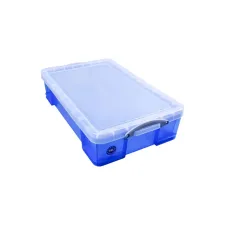 Opbergbox Really Useful 33 liter 710x440x165mm transparant blauw