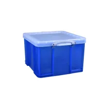 Opbergbox Really Useful 42 liter 520x440x310mm transparant blauw