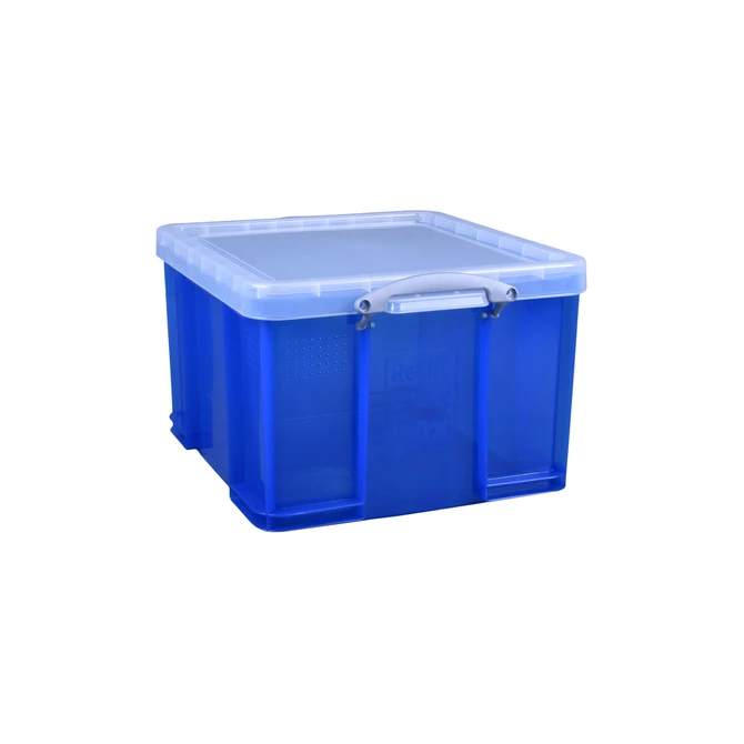 Opbergbox Really Useful 42 liter 520x440x310mm transparant blauw