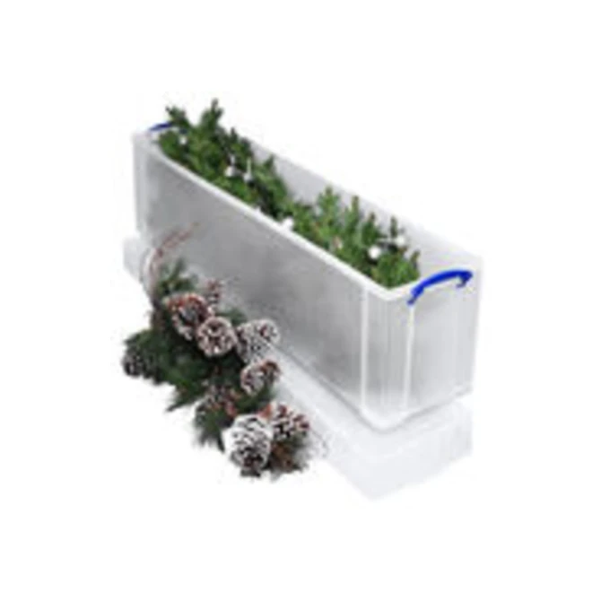 Opbergbox Really Useful 77 liter 1201x270x355mm transparant wit