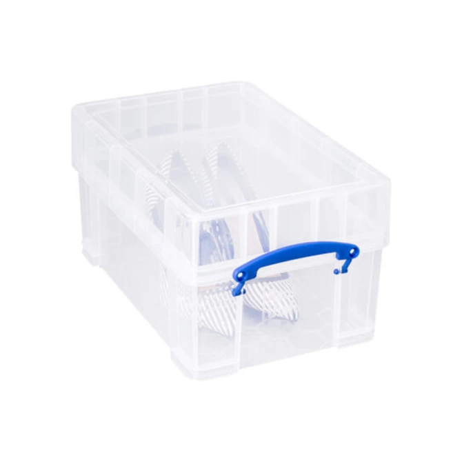 Opbergbox Really Useful 9 liter XL 395x255x205mm transparant wit