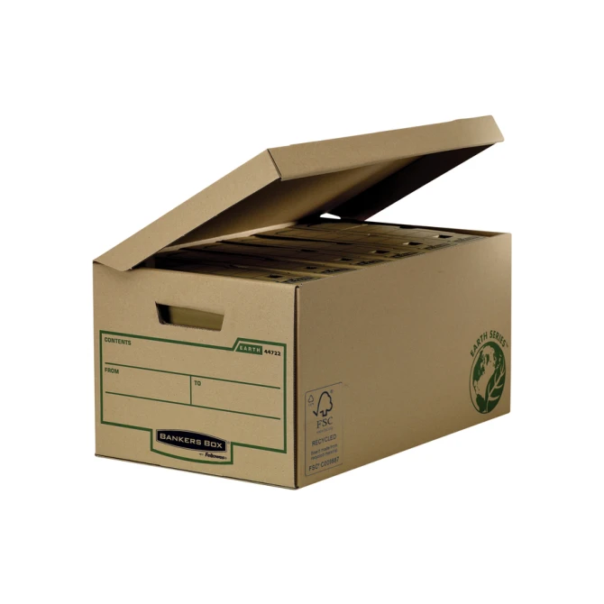 Opbergdoos Bankers Box Earth flip top bruin