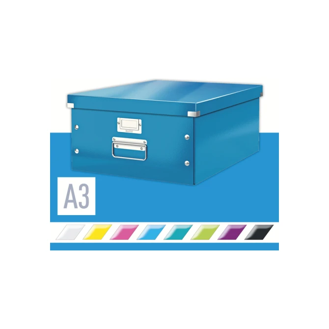 Opbergdoos Leitz Click & Store WOW groot 369x200x482mm blauw