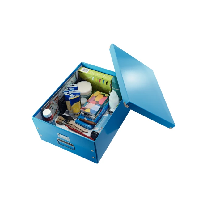 Opbergdoos Leitz Click & Store WOW groot 369x200x482mm blauw