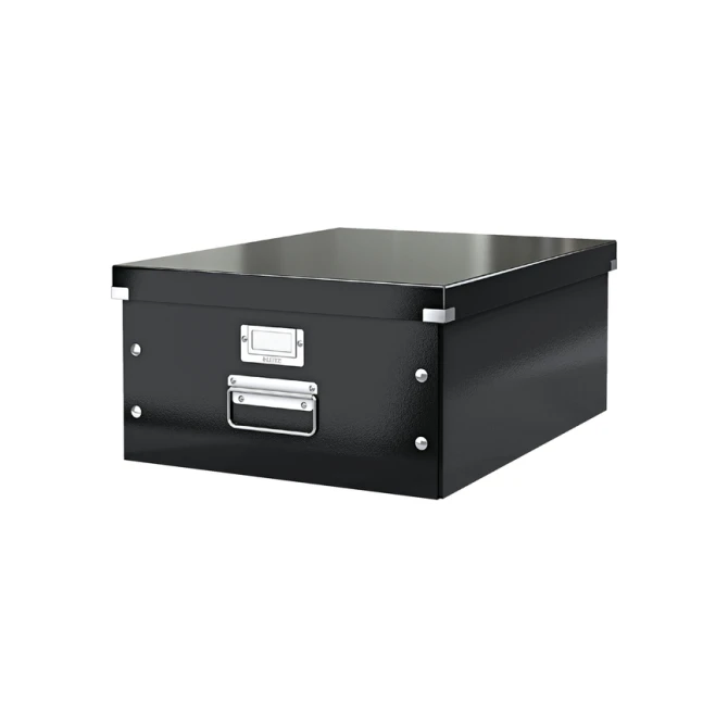 Opbergdoos Leitz Click & Store WOW groot 369x200x482mm zwart