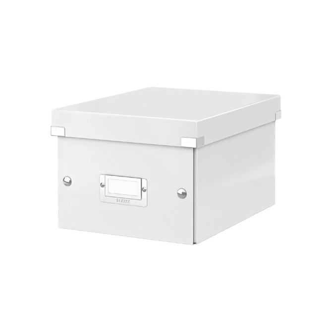 Opbergdoos Leitz Click & Store WOW klein gerecycled karton 220x160x282mm wit