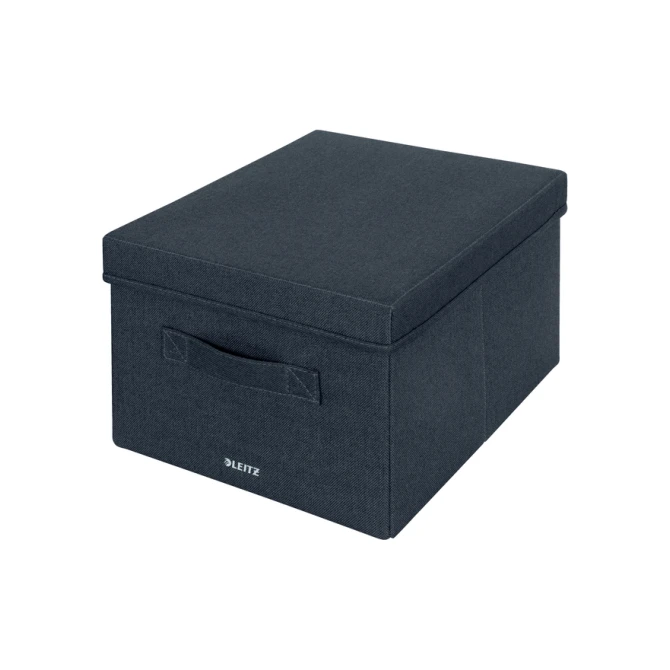 Opbergdoos Leitz gestoffeerd met deksel 285x203x380mm grijs 2 st