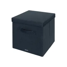 Opbergdoos Leitz gestoffeerd met deksel 330x325x380mm grijs 2 st