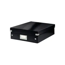 Opbergdoos Leitz Wow Click & Store organiser 280x100x370mm middel gerecycled karton zwart