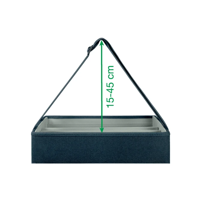 Opbergtas Leitz gestoffeerd 200x210x355mm grijs