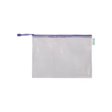 Opbergtas Tarifold met rits 330x240mm PVC blauw