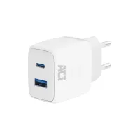 Oplader ACT 20w 2-poorts usb a+c wit
