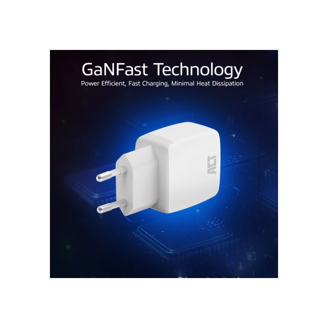 Oplader ACT 20w 2-poorts usb a+c wit
