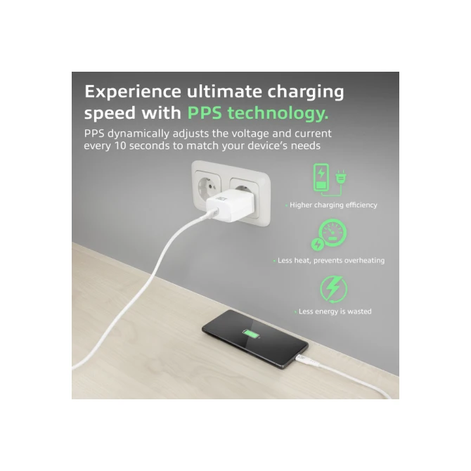 Oplader ACT 35w 1-poort usb c wit