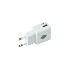 Oplader Green Mouse USB-C 1x en USB-A 1x 2.4A wit Oplader Green Mouse USB-C 1x en USB-A 1x 2.4A wit