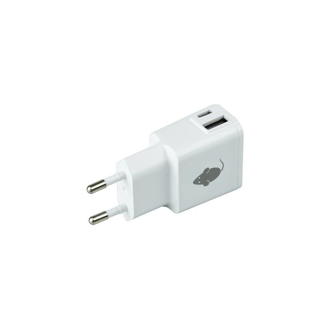 Oplader Green Mouse USB-C 1x en USB-A 1x 2.4A wit