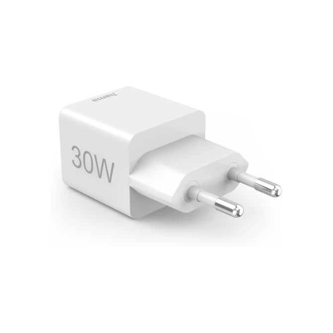 Oplader Hama USB-C/USB-A Mini PD 30W wit
