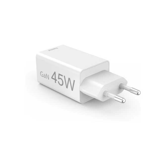 Oplader Hama USB-C/USB-A Mini PD 45W wit