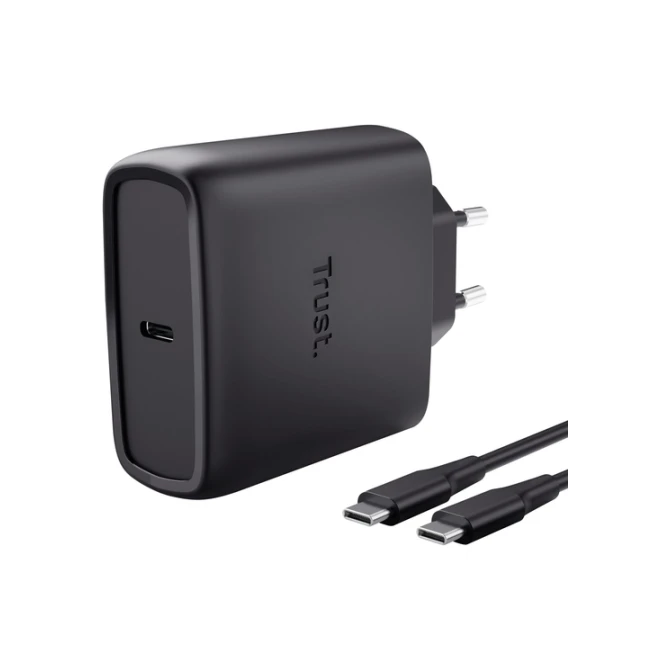 Oplader Trust Maxo 65W USB-C GAN zwart