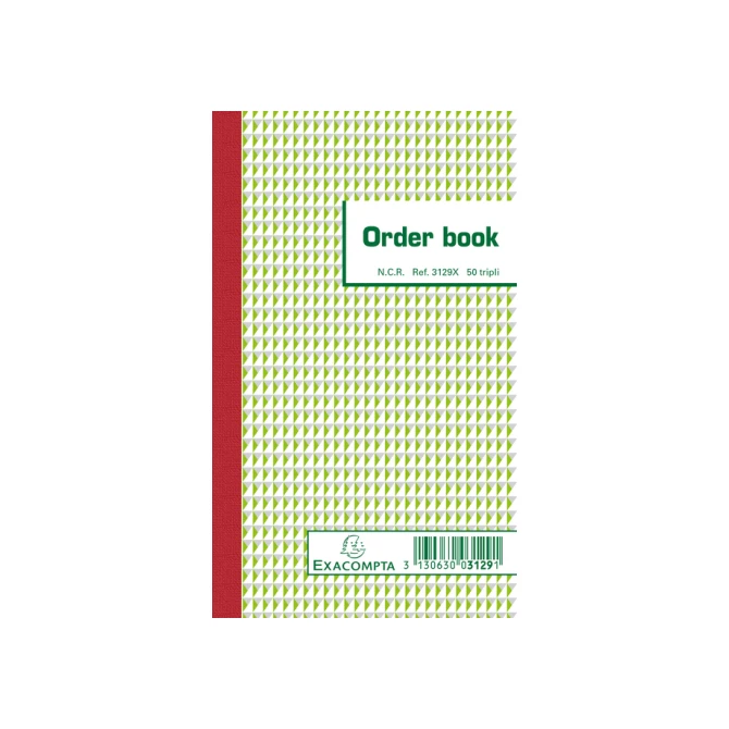 Orderboek Exacompta 175x105mm 50x3vel