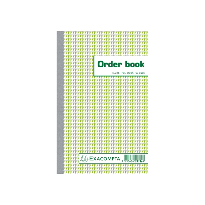 Orderboek Exacompta 210x135mm 50x2vel