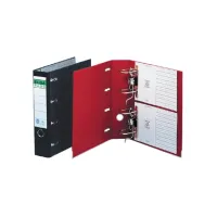 Ordner Elba Rado Plast 75mm bank 2 mechanieken zwart PVC