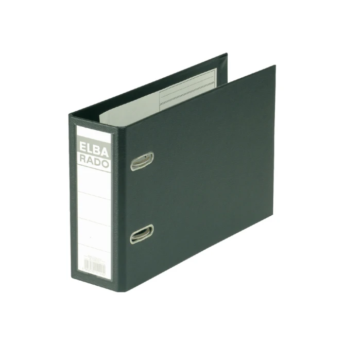 Ordner Elba Rado Plast A5 dwars 75mm pvc zwart