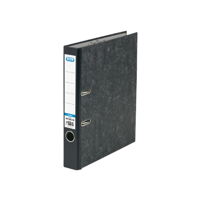 Ordner Elba Smart Original A4 50mm karton zwart gewolkt