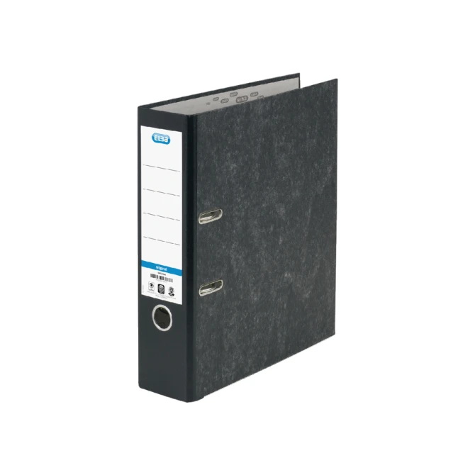 Ordner Elba Smart Original A4 80mm karton zwart gewolkt