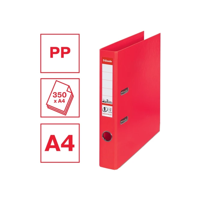 Ordner Esselte No 1 Power PP 50 mm rood 5 stuks