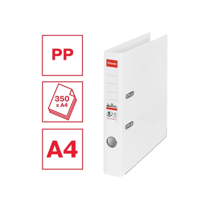 Ordner Esselte No 1 Power PP 50mm wit 5 stuks