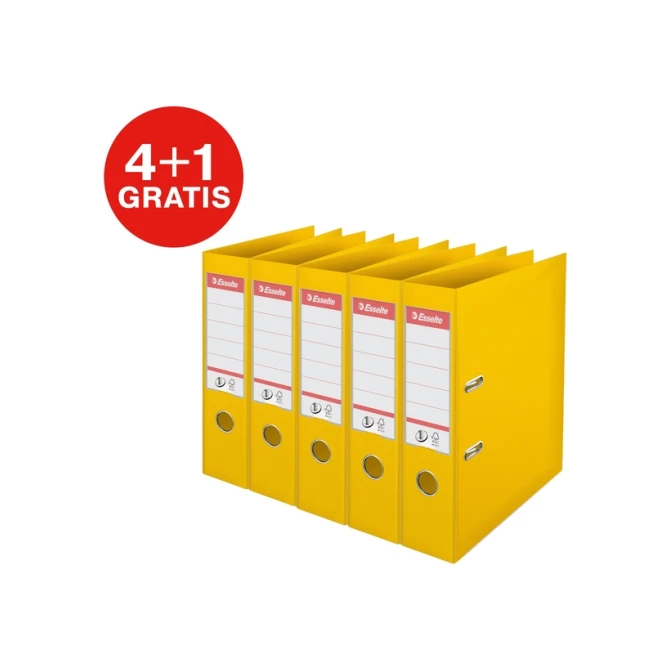 Ordner Esselte No 1 Power PP 75 mm geel 5 stuks