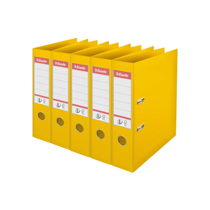 Ordner Esselte No 1 Power PP 75 mm geel 5 stuks