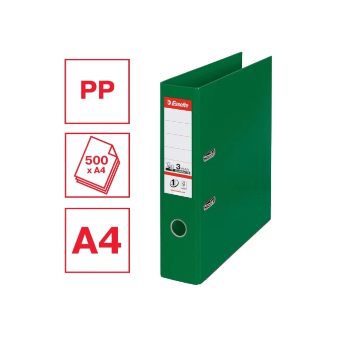 Ordner Esselte Vivida No.1 multipack 75mm A4 5 stuks groen
