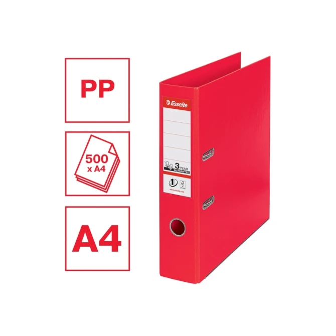 Ordner Esselte Vivida No.1 multipack 75mm A4 5 stuks rood