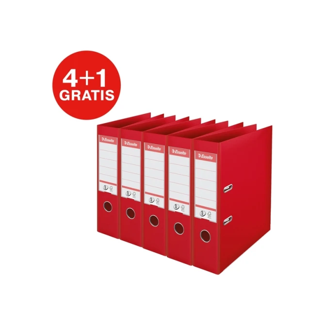 Ordner Esselte Vivida No.1 multipack 75mm A4 5 stuks rood