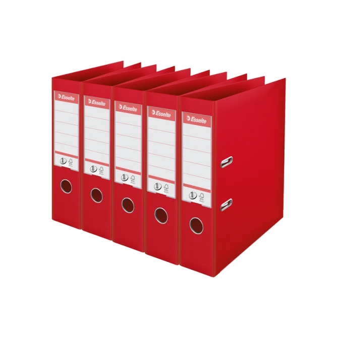 Ordner Esselte Vivida No.1 multipack 75mm A4 5 stuks rood