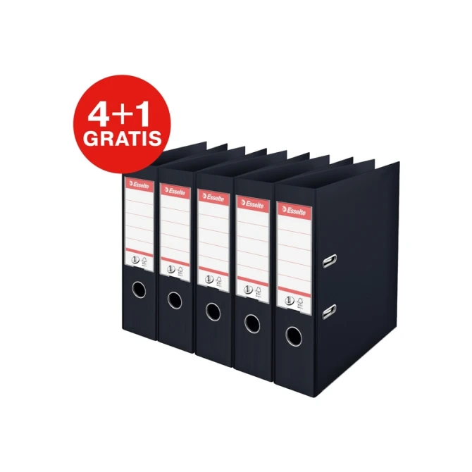 Ordner Esselte Vivida No.1 multipack 75mm A4 5 stuks zwart