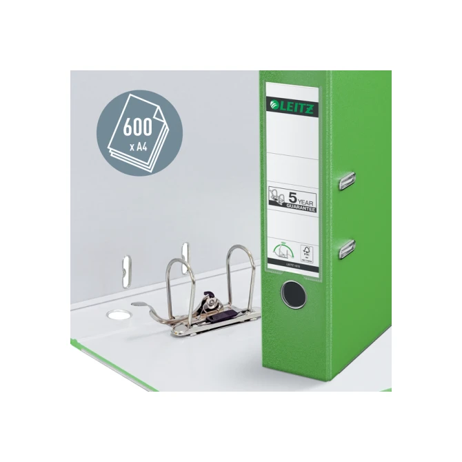 Ordner Leitz 1010 180° 80mm PP A4 lichtgroen