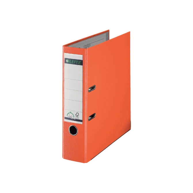 Ordner Leitz 1010 180° 80mm PP A4 oranje