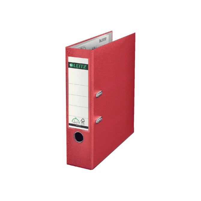Ordner Leitz 1010 180° 80mm PP A4 rood
