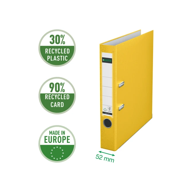 Ordner Leitz 1015 180° 50mm PP A4 geel